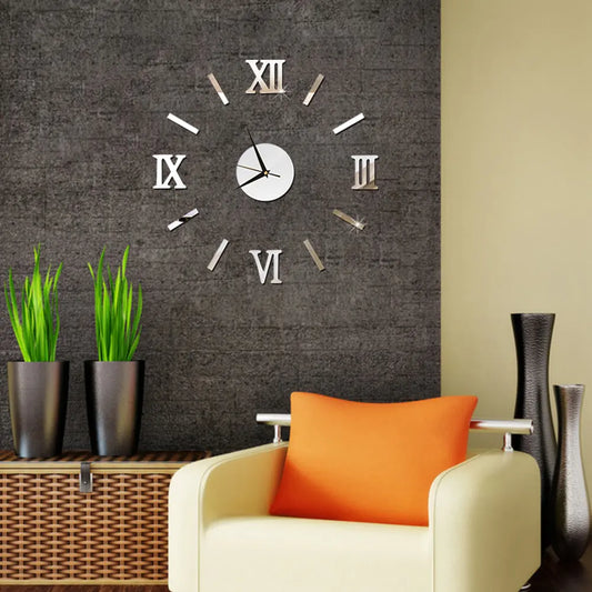 Acrylic Wall Clock with Roman Numerals