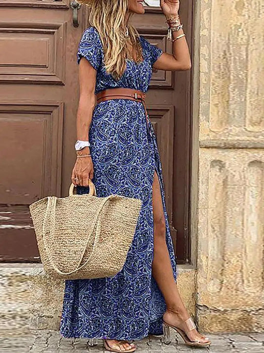 Casual Floral Print Dress