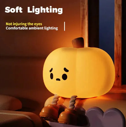 Glow-in-the-Dark Silicone Pumpkin Night Light