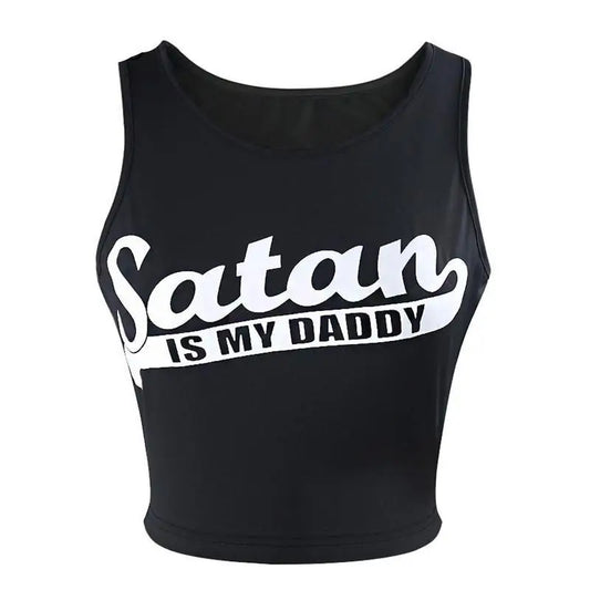 "Satan Is My Daddy" Crop-Top