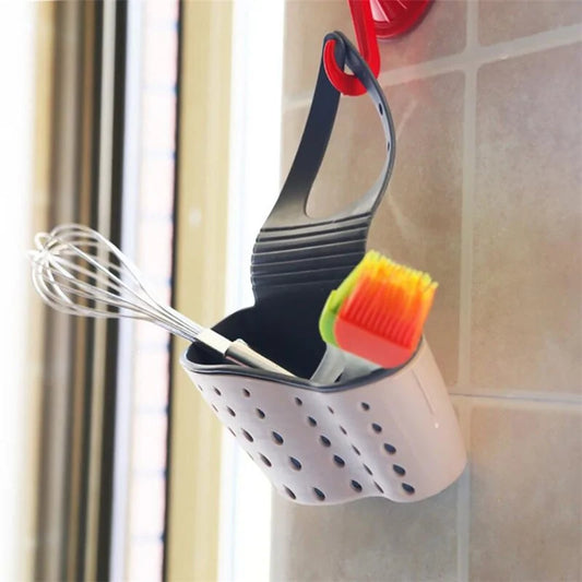 Tie-On Faucet Organizer