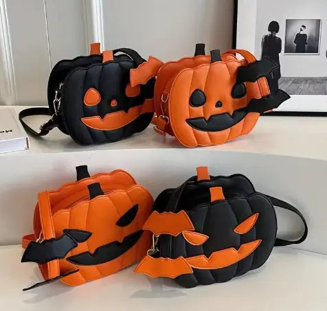 Pumpkin Purse Spooky Halloween Crossbody Bag