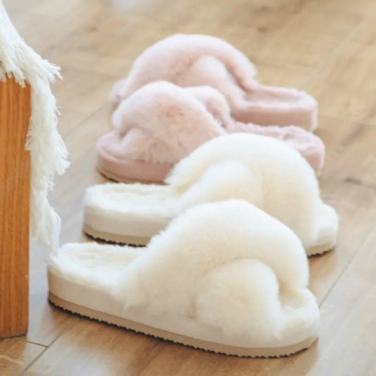 Winter Luxury Fur Slippers